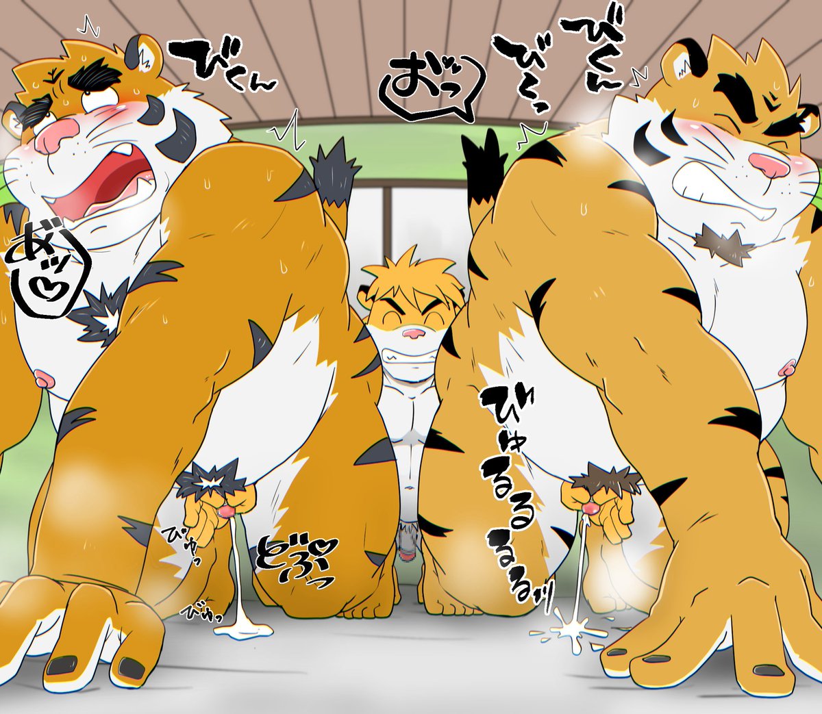 虎次郎にミルキングされるパパと虎太郎

「量はパパのほうが凄いけど、兄ちゃんのほうが勢いあるね」