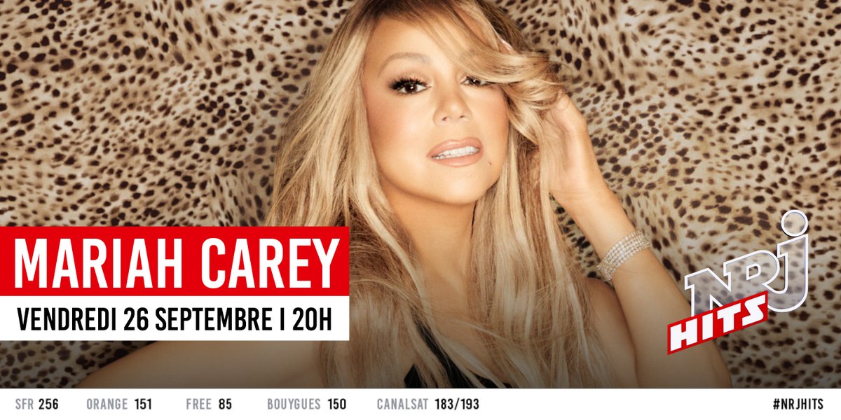 ❗Vos rendez-vous de la semaine sur NRJ Hits

Lundi 22/09 : Bruno Mars à 20h
Vendredi 26/09 : Mariah Carey à 20h

Bonne semaine sur votre chaine musicale