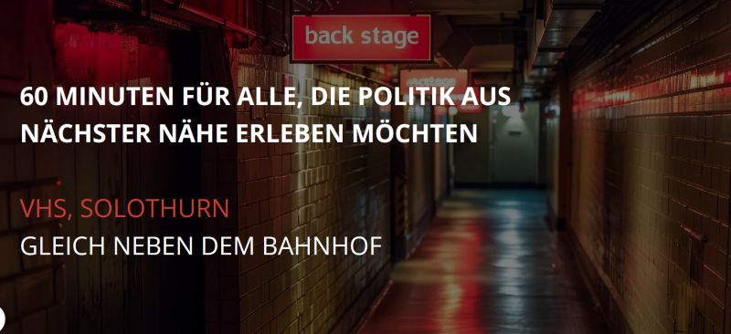 #Politik Backstage. Ich darf Dienstag, 23.09.2025, 19.00 Uhr, Gerhard Pfister, Nationalrat, Die Mitte, begrüssen. Volkshochschule Solothurn, Kulturbistro, Türöffnung 18.00 Uhr, Eintritt frei, um Anmeldung wird gebeten: lnkd.in/d8TydcHx. Darf gerne geteilt werden.