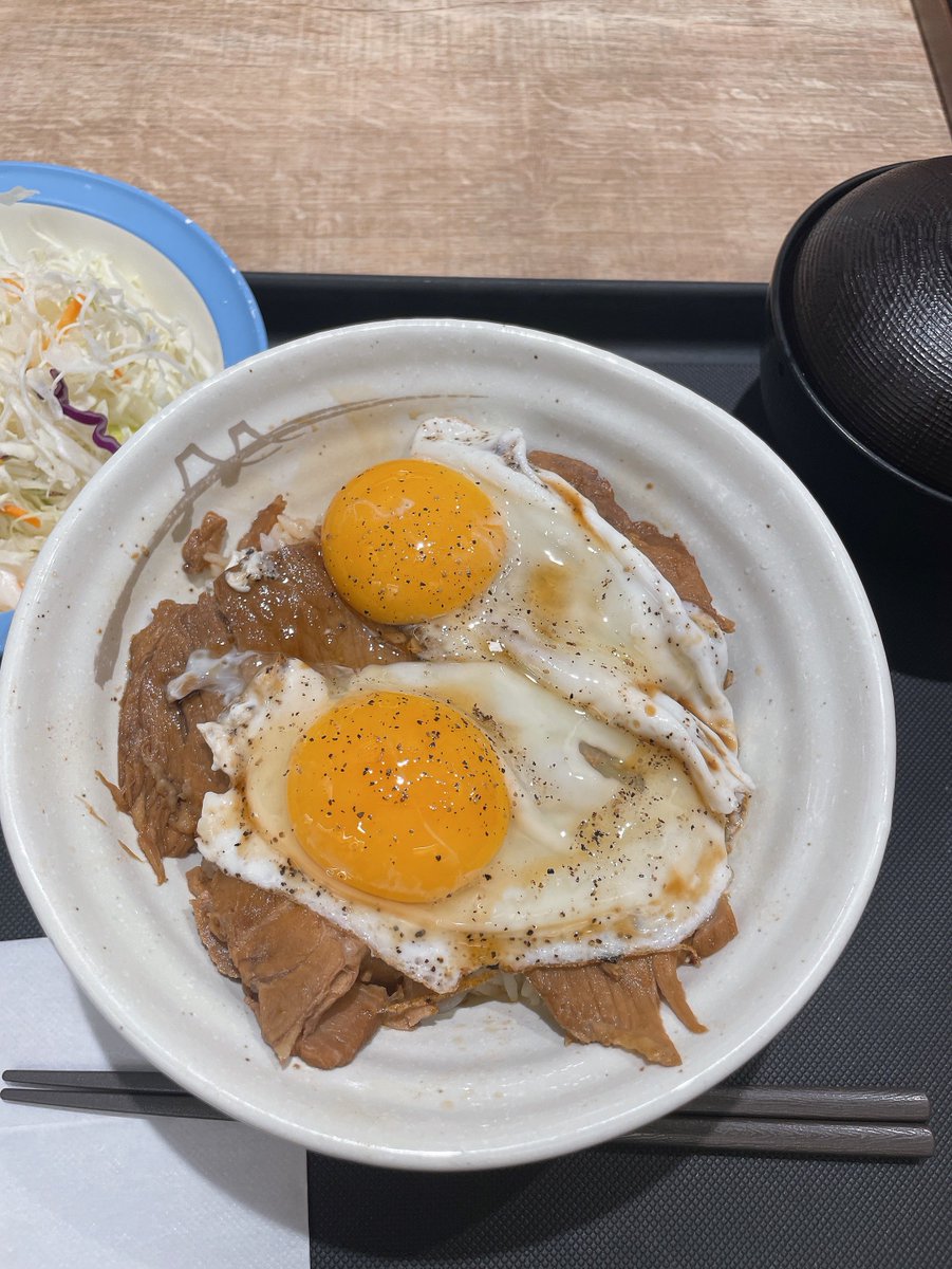 松屋の今治焼豚玉子飯が美味しかった