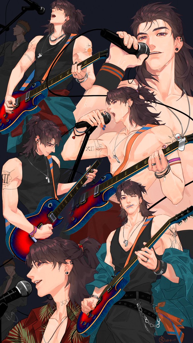 PinggoPai's tweet image. 一点乐队paro的昼。🎸band paro

#夏以昼 #マヒル #Caleb #하우주 #LoveandDeepspace