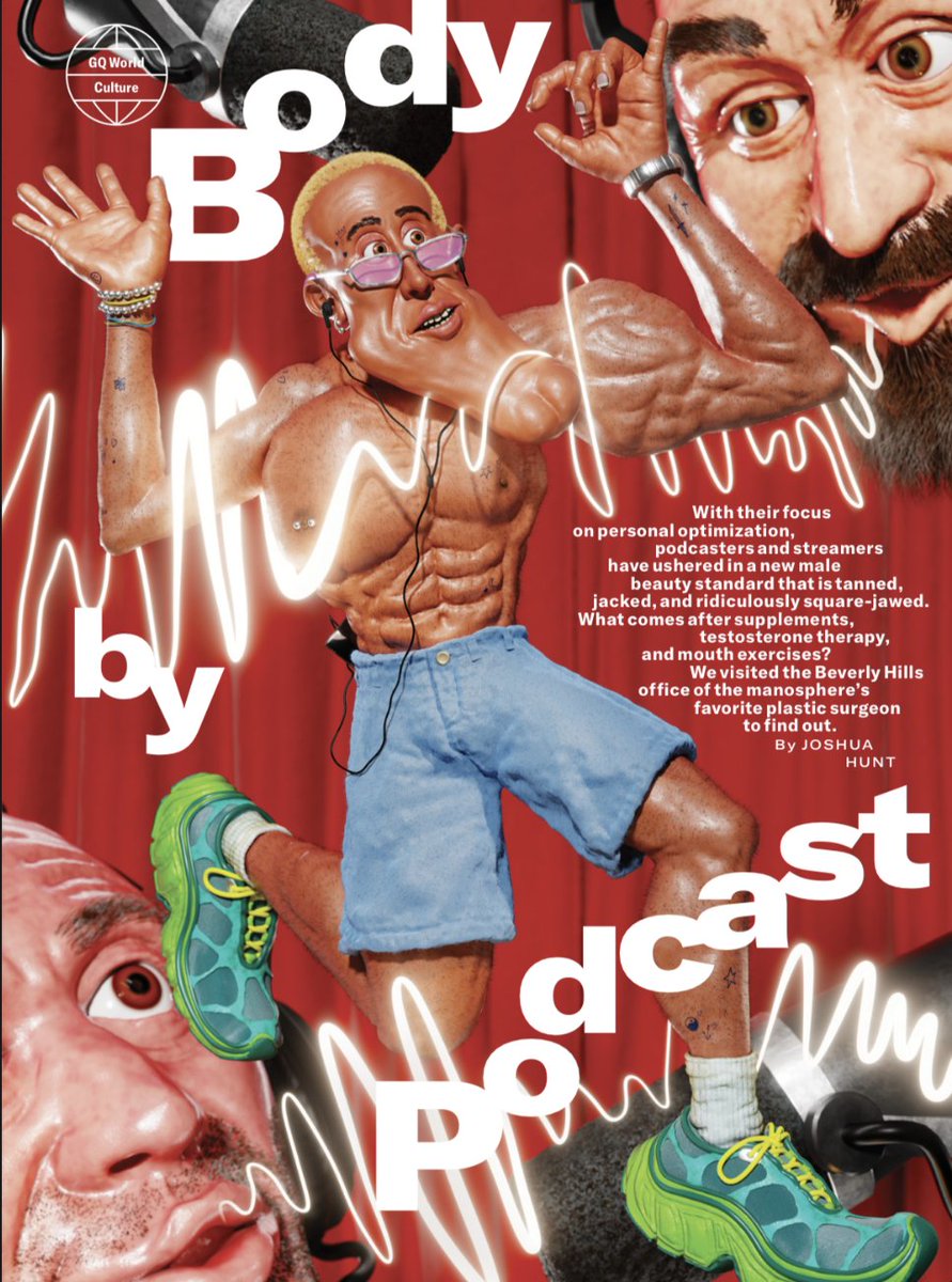 For <a href="/GQMagazine/">GQ Magazine</a>, I went to Beverly Hills to spend time with the manosphere's favorite plastic surgeon, who helped me make sense of how podcasts dictate male beauty standards and why Joe Rogan is Goop for guys. Read it in print in GQ's October issue or online at the link below.
