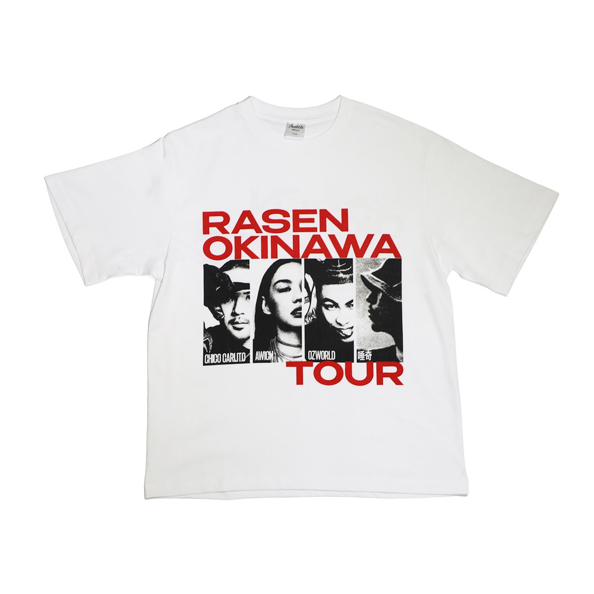 RASEN OKINAWA Tシャツ 白 L Awich ozworld 唾奇 OKINAWA RASEN T