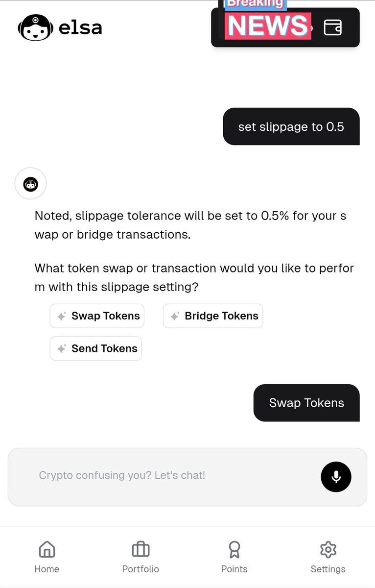 Quick tips for those of us trading low volumes on <a href="/HeyElsaAI/">HeyElsa</a> . 
If you wish to manage your funds, I'll advice to stop using high slippages. Just set your slippage to the lowest, 0.5% for HeyElsaAI. Higher slippages cost more gas fee.