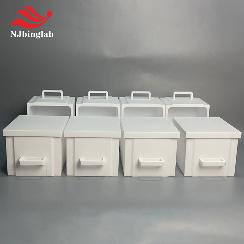 NJbinglab_'s tweet image. Eight PTFE acid tanks? That&apos;s not excessive… that&apos;s just good planning. 😏

💡 One-piece molded
💡 Super clean
💡 Custom options (yes, even the handles!)

Because in a world full of impurities, your labware shouldn’t be one of them.

#PTFE #AcidTank #CleanLab  #NJbinglab