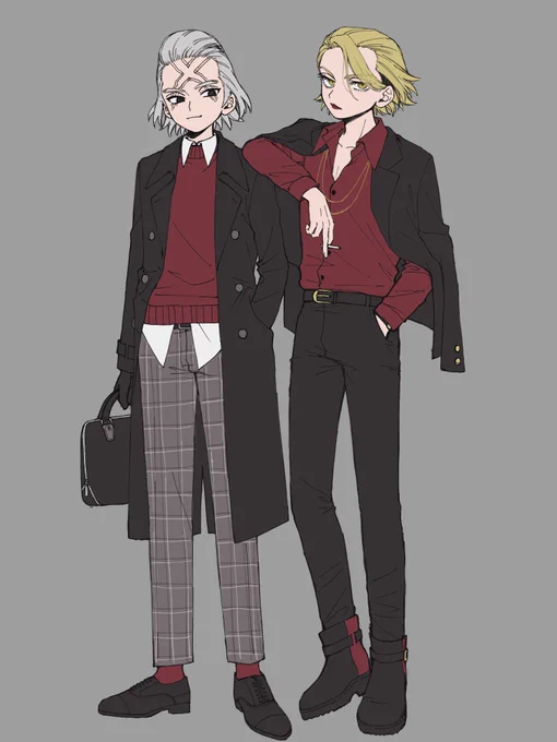 スゼ 赤黒コーデ 村のファッションショー出てほしいな〜と思って描いてたら公式がいっぱいグッズ出してきたからやること無くなった