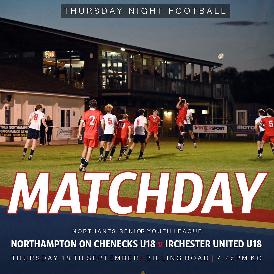 Action for the under 18’s tonight at Billing Road! #UpTheChens