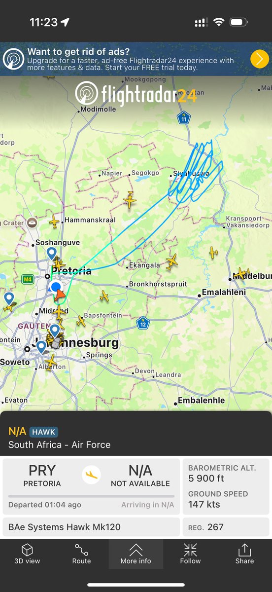 ReubenVN's tweet image. Siyabuswa getting a free air show today? #saafhawk #baehawk ? @deanwingrin @darren_olivier