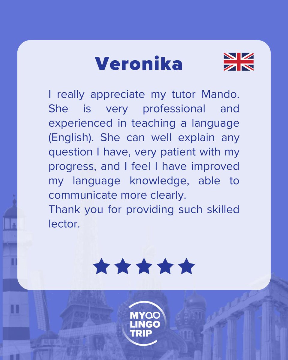 MyLingoTrip's tweet image. 📷 Thinking about learning a new language but not sure where to start? Hear directly from our students!
#studentsuccess #onlinelanguagelearning #languagelearning #learnlanguages #studentreviews #languageschool #mylingotrip