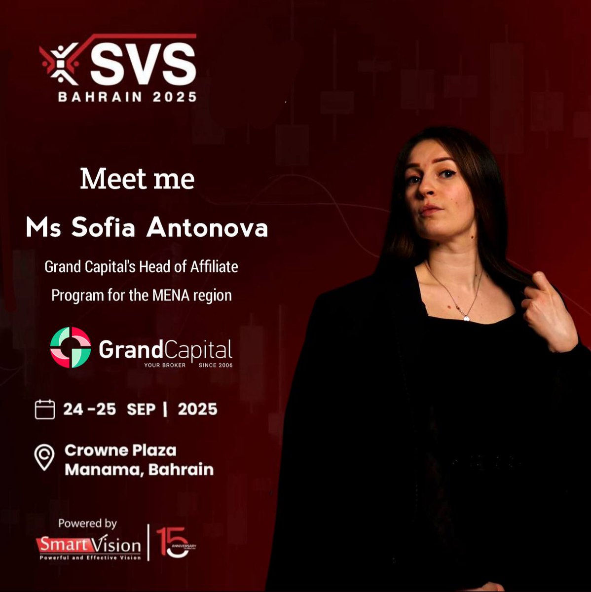 EngGrandCapital's tweet photo. Join us at the Smart Vision Summit Bahrain 2025!

📅 Date: September 24-25, 2025
📍 Venue: Crowne Plaza Hotel – Manama, Bahrain

🤝 This exceptional event brings together top Forex experts, leading companies, and investors from across the region.

🚀 Don’t miss the opportunity! https://t.co/vO9fsQEgLR