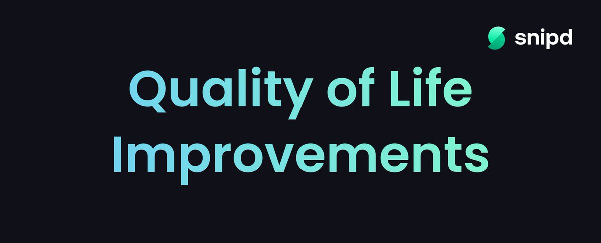 KevinBenSmith's tweet image. Today we’re releasing some long-awaited quality of life improvements for @snipd_app :)

- Auto Downloads for selected shows
- Smart Auto Downloads based on listening behaviour
- Episode lists in CarPlay
- Better AI model for Chat with episode
- Improved Offline Mode
- Filters for…