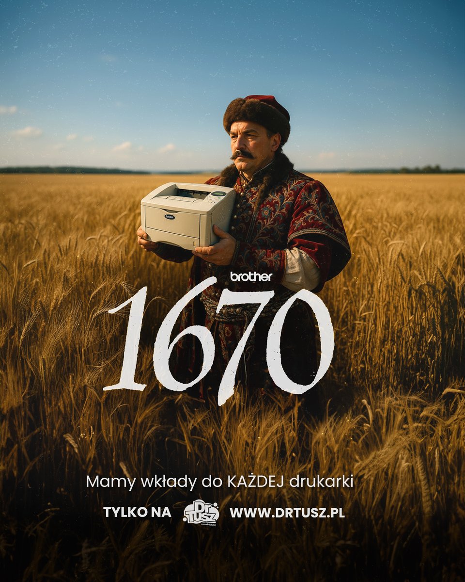 Szlachta nie drukuje? Bzdura! 
Z DrTuszem drukują wszyscy - tylko nie przepłacają.
No i mamy wkłady do KAŻDEJ maszyny drukującej.

#1670netflix #serial1670