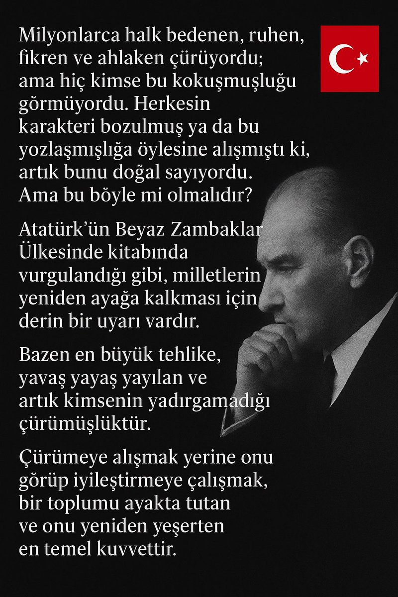 Vay Atatürk’üm!
Saygı, minnet ve şükranla anıyoruz; vatan için can veren şehitlerimizi asla unutmayacağız.
Vatan size minnettar, Yüce Türk 🇹🇷 ulusu.

#Atatürk #Şehitler #Vatan #Tarih #MilliMücadele #BüyükLider #Cumhuriyet #Özgürlük #AslaUnutmayacağız