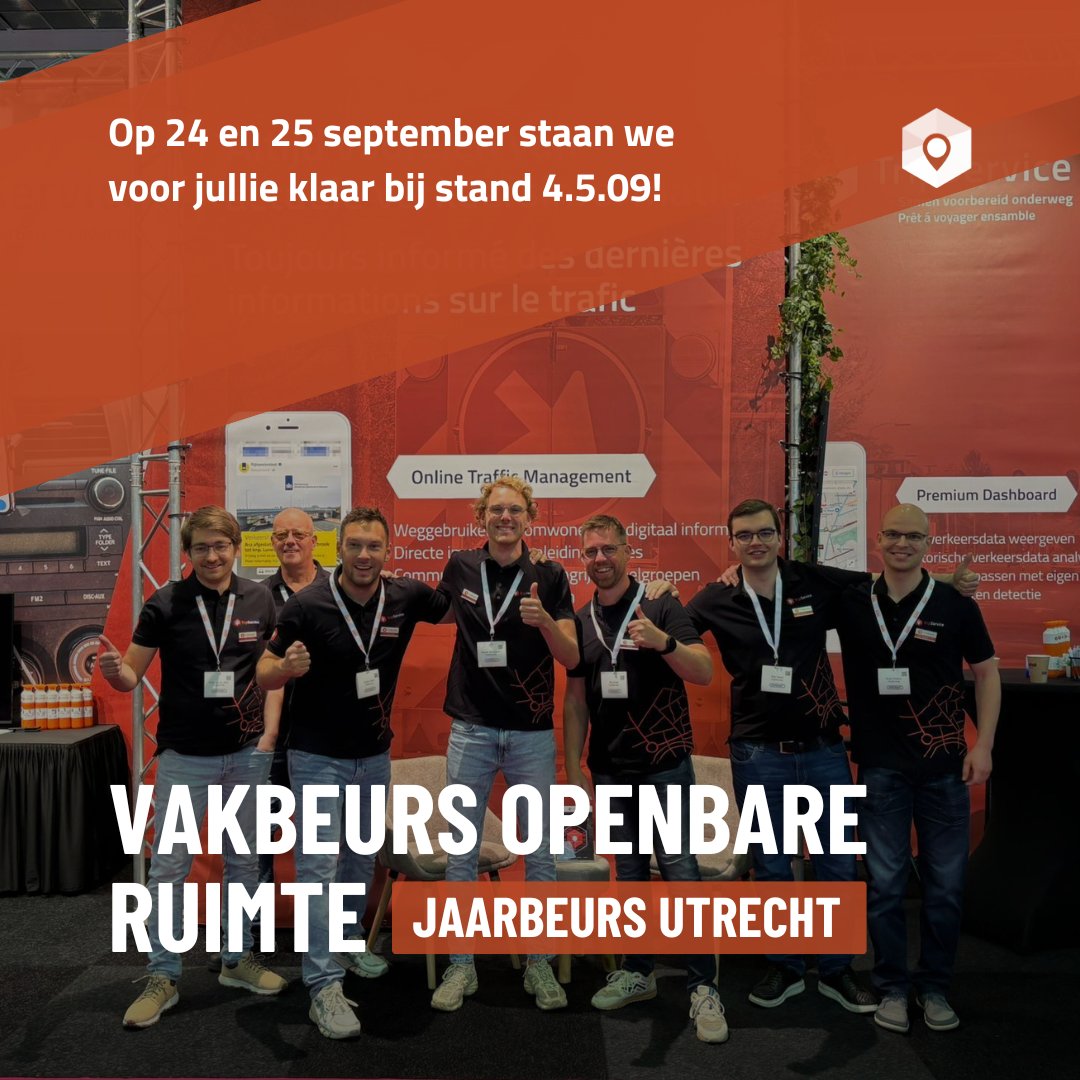 We bouwen aan iets moois! 👷‍♂️ Op 24 &amp; 25 september vind je ons op stand 4.5.09 tijdens de Vakbeurs Openbare Ruimte in de Jaarbeurs Utrecht. Zien we je daar? #vakbeursopenbareruimte #tripservice #mobiliteit