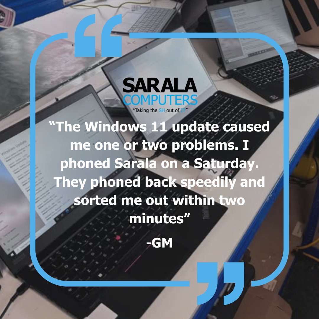 SaralaComputers's tweet image. 💻 Updates are crucial! 🔄 🛡️
Don’t let outdated systems slow you down. Stay protected. Stay efficient. Stay ahead. 🚀
📞 01787 334040
📧 info@sarala.com
#ComputerUpdates #ITSupport #BusinessSecurity #Productivity #TechTips #SaralaComputers #Halstead #Esse