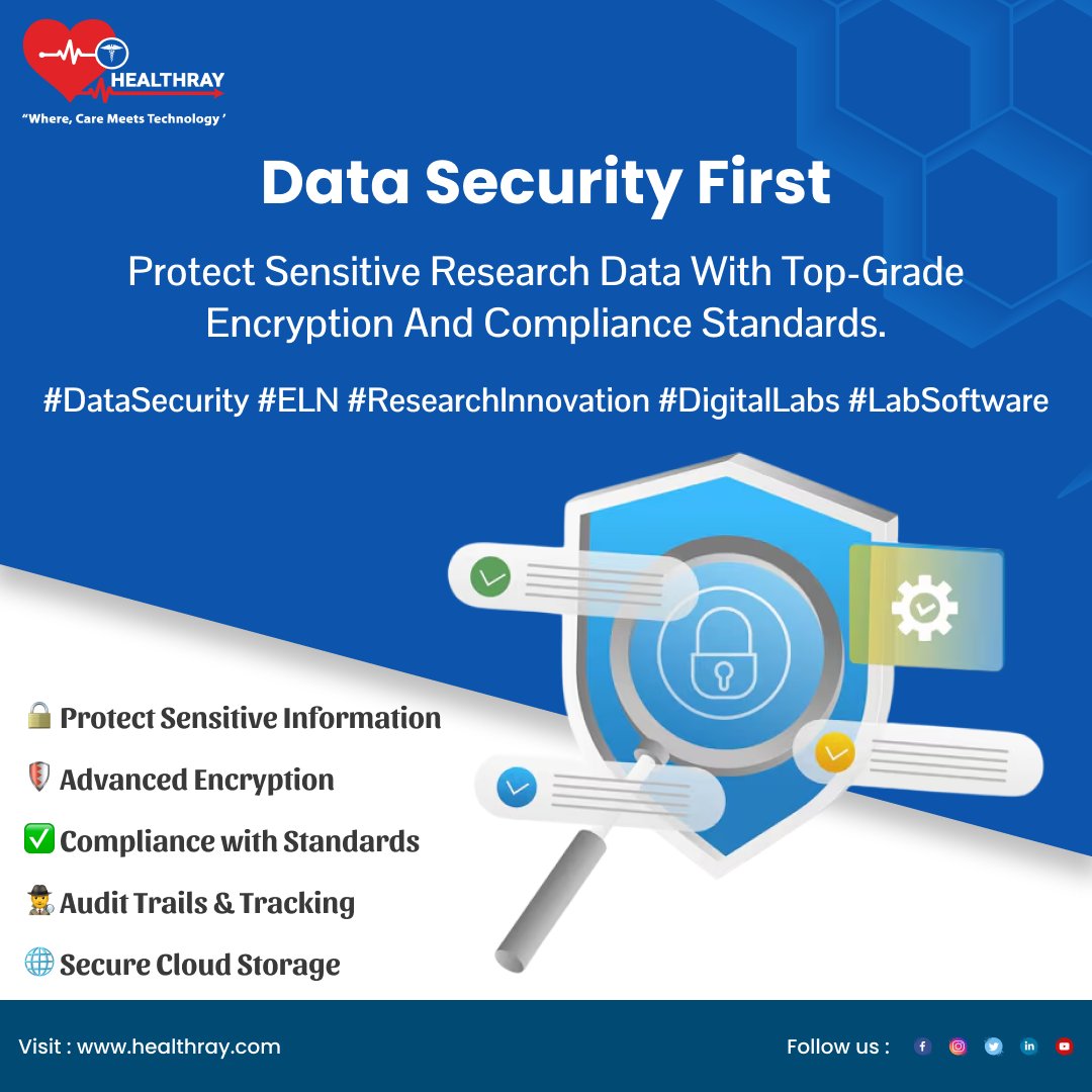 healthray_'s tweet image. Why Top Researchers Trust the Best Electronic Lab Notebook Software
#ELN #LabSoftware #ResearchInnovation #DigitalTransformation #SmartLabs #DataSecurity #CloudSolutions #LabManagement #HealthTech #FutureOfResearch