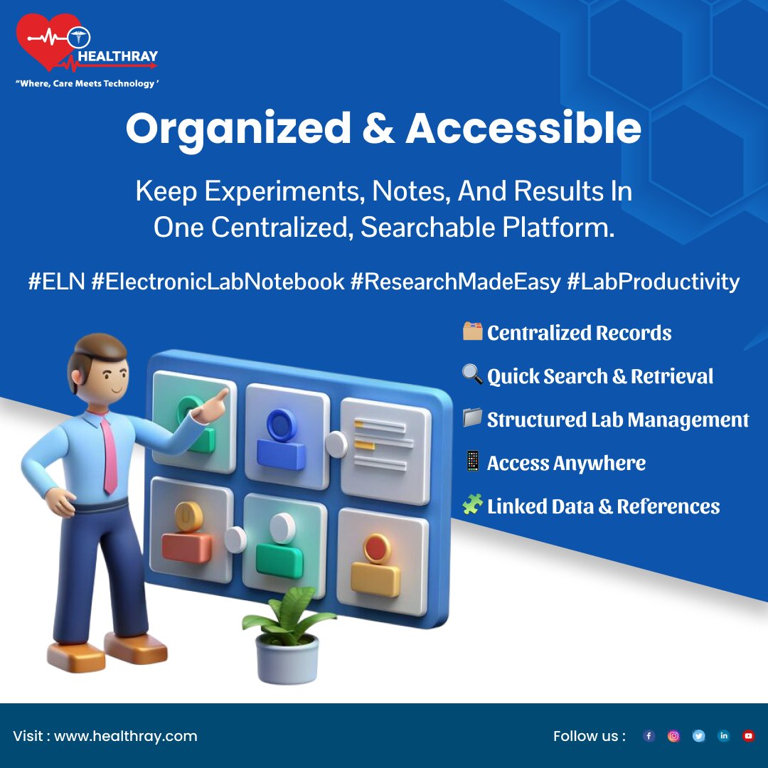 healthray_'s tweet image. Why Top Researchers Trust the Best Electronic Lab Notebook Software
#ELN #LabSoftware #ResearchInnovation #DigitalTransformation #SmartLabs #DataSecurity #CloudSolutions #LabManagement #HealthTech #FutureOfResearch