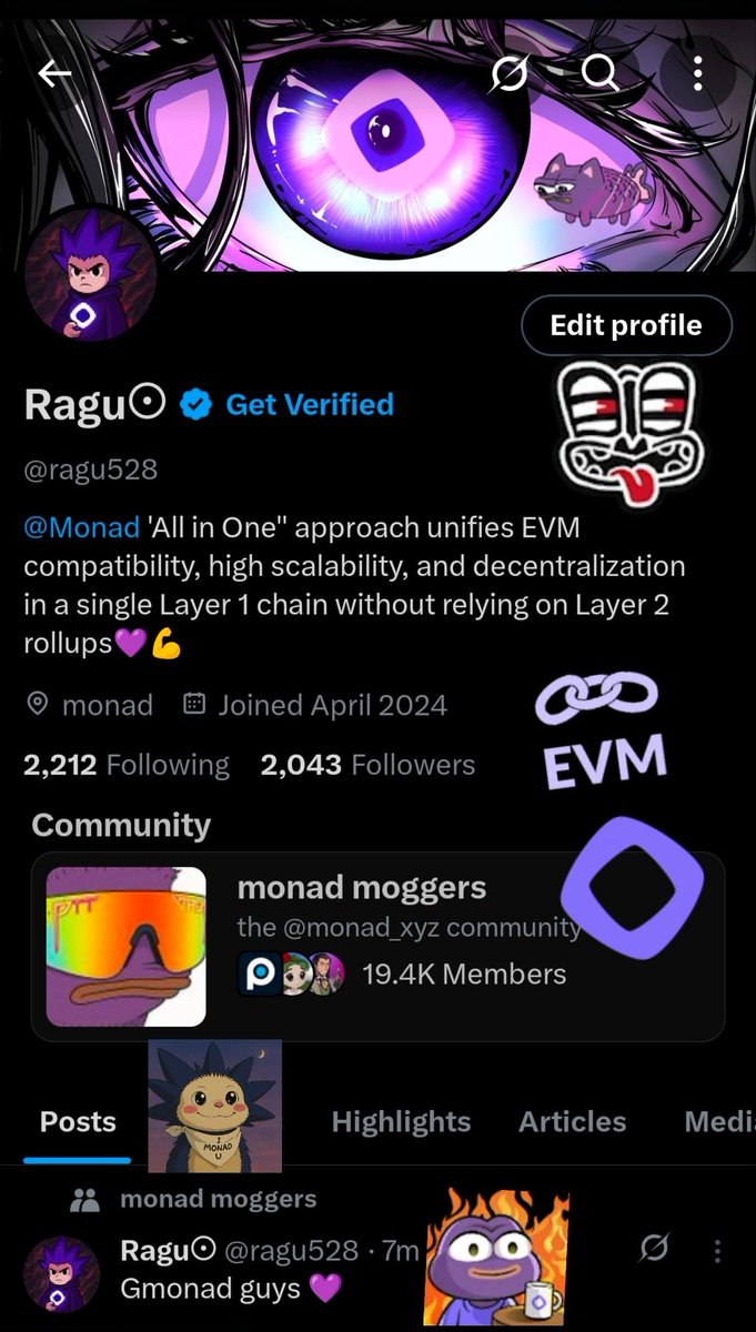 Ragu528's tweet image. Gmonad guys 

I reached 2,000 followers  thank you for supported and love💜💜💜😘 most of followers only @monad community member this is very powerful community in ever 🫡

This time to dive into monad, one of the most exciting new L1s 💜💜💜

#monadcommunity #ThankYou