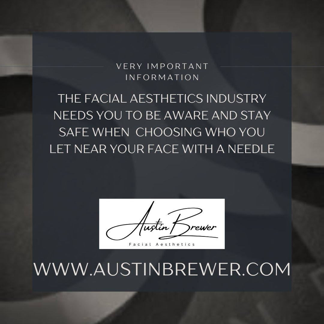 austinbreweruk's tweet photo. we post this not to scare but to educate anyone who is receiving aesthetic treatments knows the risk that are associated by not using a reputable medical professional. Please share so that there are no more victims of untrustworthy practitioners willing to abuse their clients https://t.co/LhMnq2HOwO