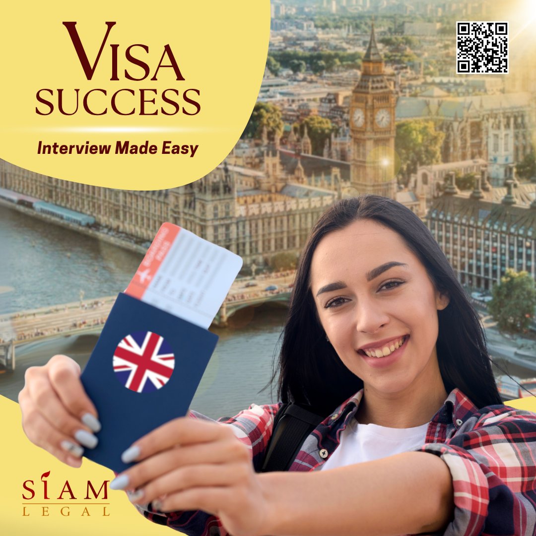 SiamLegal's tweet image. 🇬🇧 A 𝐔𝐊 𝐯𝐢𝐬𝐚 𝐢𝐧𝐭𝐞𝐫𝐯𝐢𝐞𝐰 can feel intimidating, but it’s simply a way for officials to confirm that you’re a genuine applicant with clear study or work intentions. (1)

#UKVisa #VisaInterview #StudyInUK #WorkInUK  #SiamLegal #ThailandToUK #UKVisaSupport