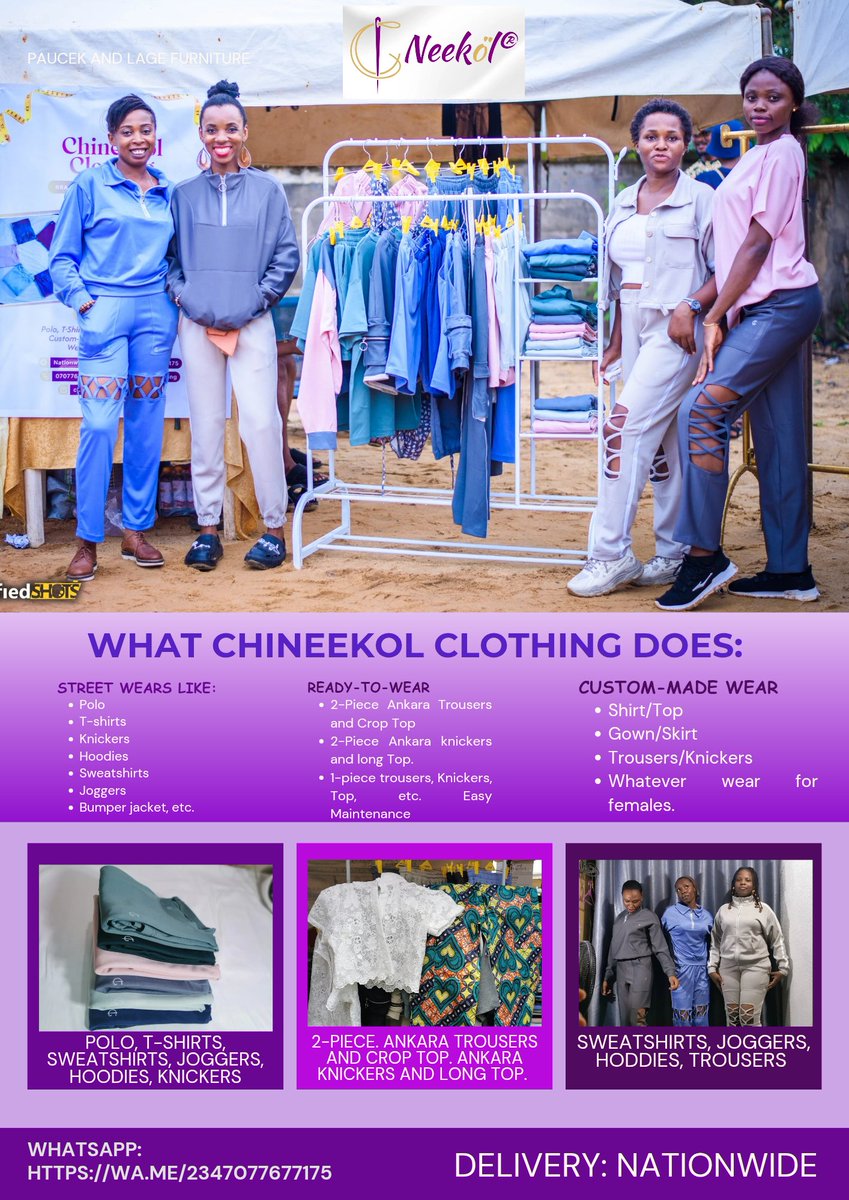 ChineekolClothn's tweet image. Some fashion designers do not understand that finding and creating a niche in the fashion industry can actually help them scale their business.
#ChineekolClothing found her niche and she&apos;s building on it.

We&apos;re in God&apos;s hands and then you, our customers&apos; hands to succeed.