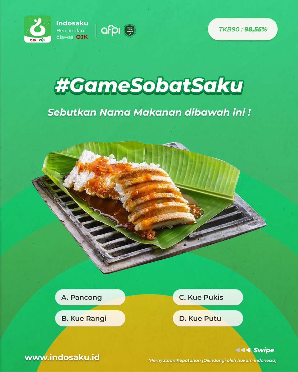 indosaku_id's tweet photo. Sobat Saku udah kenal belum sama jajanan tradisional khas Indonesia yang ada di gambar ini? 🤔
Coba tebak yuk, tulis jawabanmu di kolom komentar ⬇️

#indosaku #SiPalingFintech #ojkindonesia #p2plending #AFPI #GENCARKAN2025 #tebaktebakanchallenge #kontenhiburanfyp https://t.co/xRVzHtN7OD