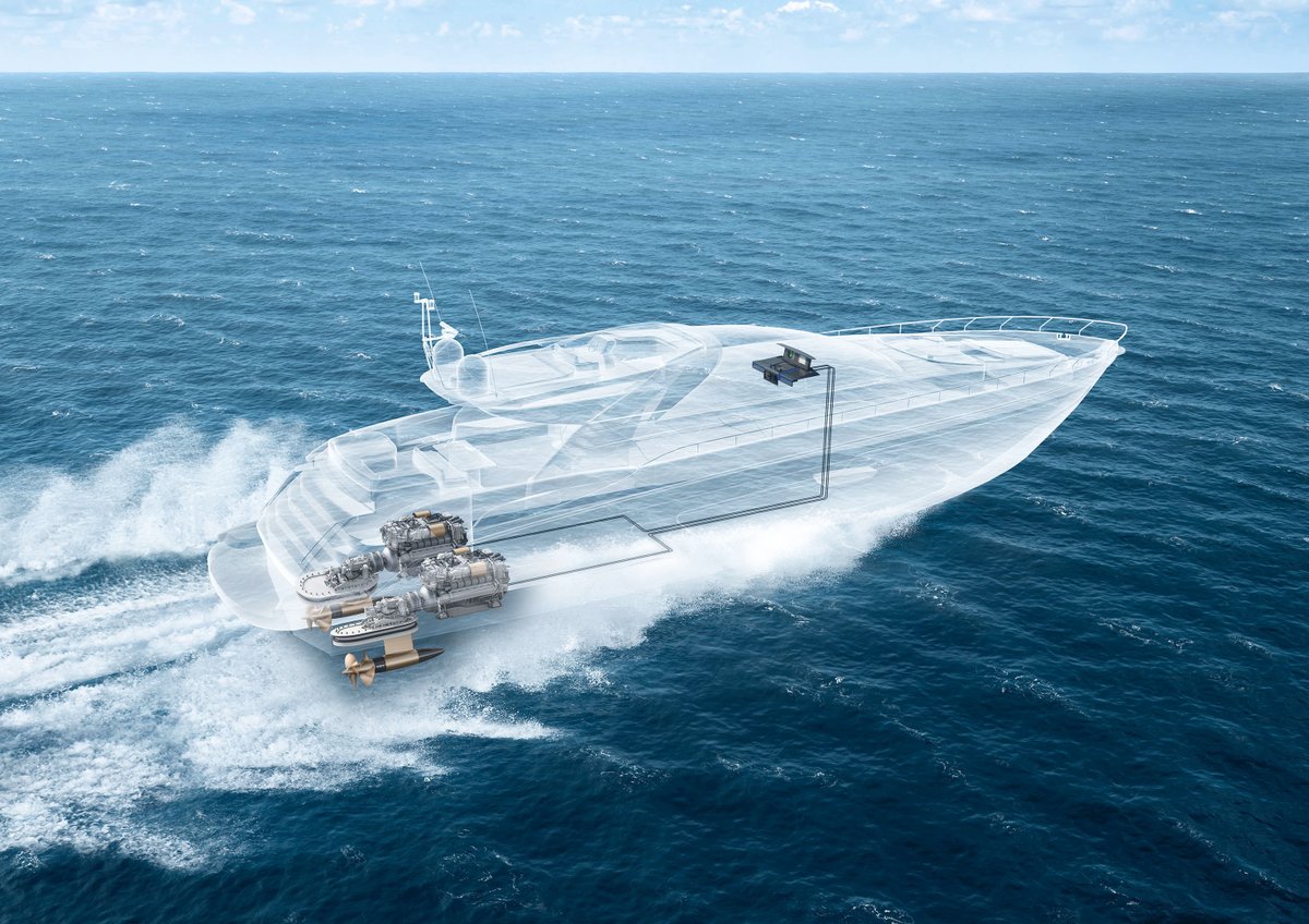 RollsRoyce's tweet image. Our #BridgeToPropeller strategy blends clean mtu engines &amp;amp; smart systems. The POD drive - featured in Azimut’s “Grande 30” - cuts fuel use by up to 20% &amp;amp; boosts manoeuvrability.

ow.ly/eKh550WYAJP