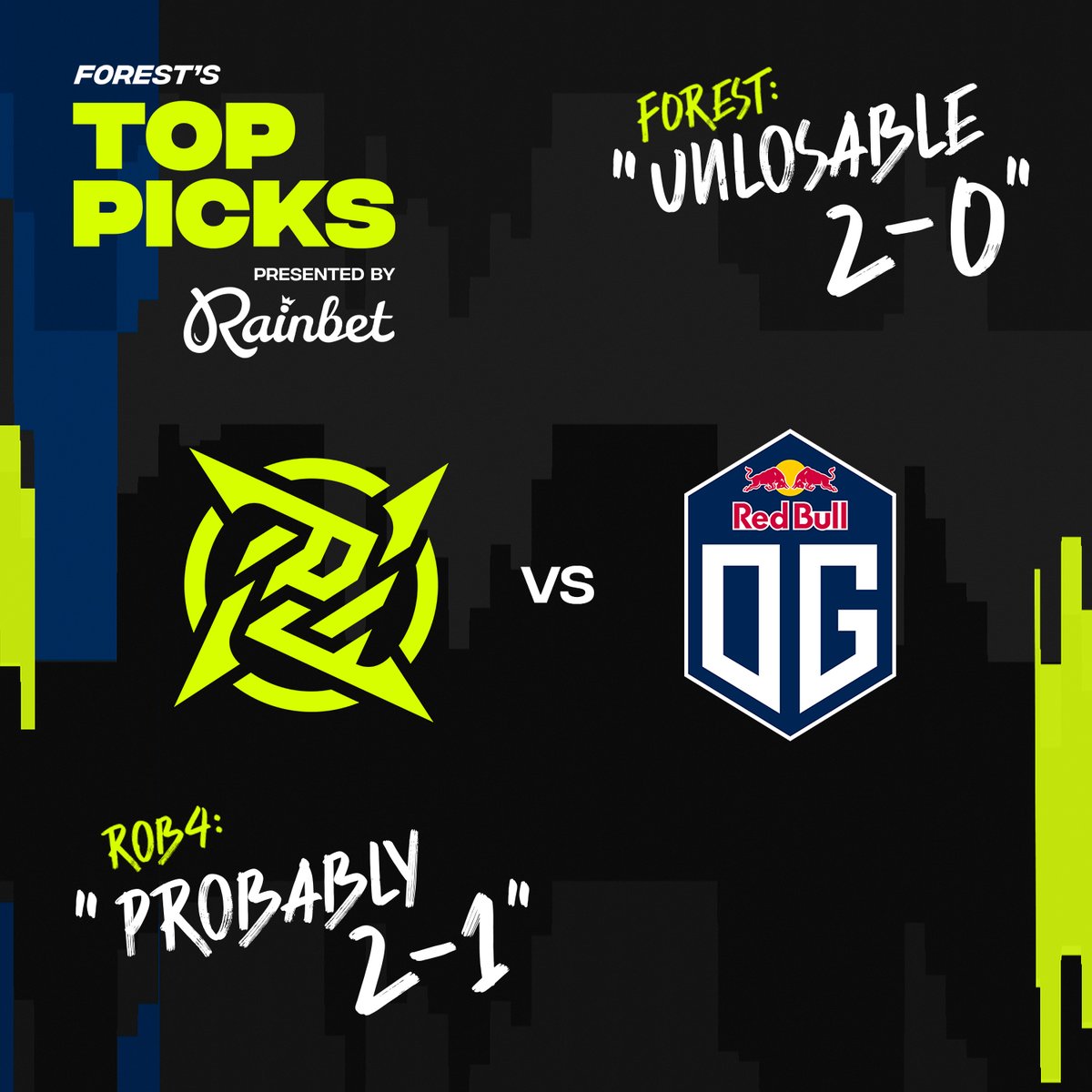 NIPCS's tweet image. StarLadder is almost here 👀
@f0rest and @Rob4cs just dropped their predictions for our opener! @rainbetcom
Feeling lucky? Head to The Dojo and make your call 👇