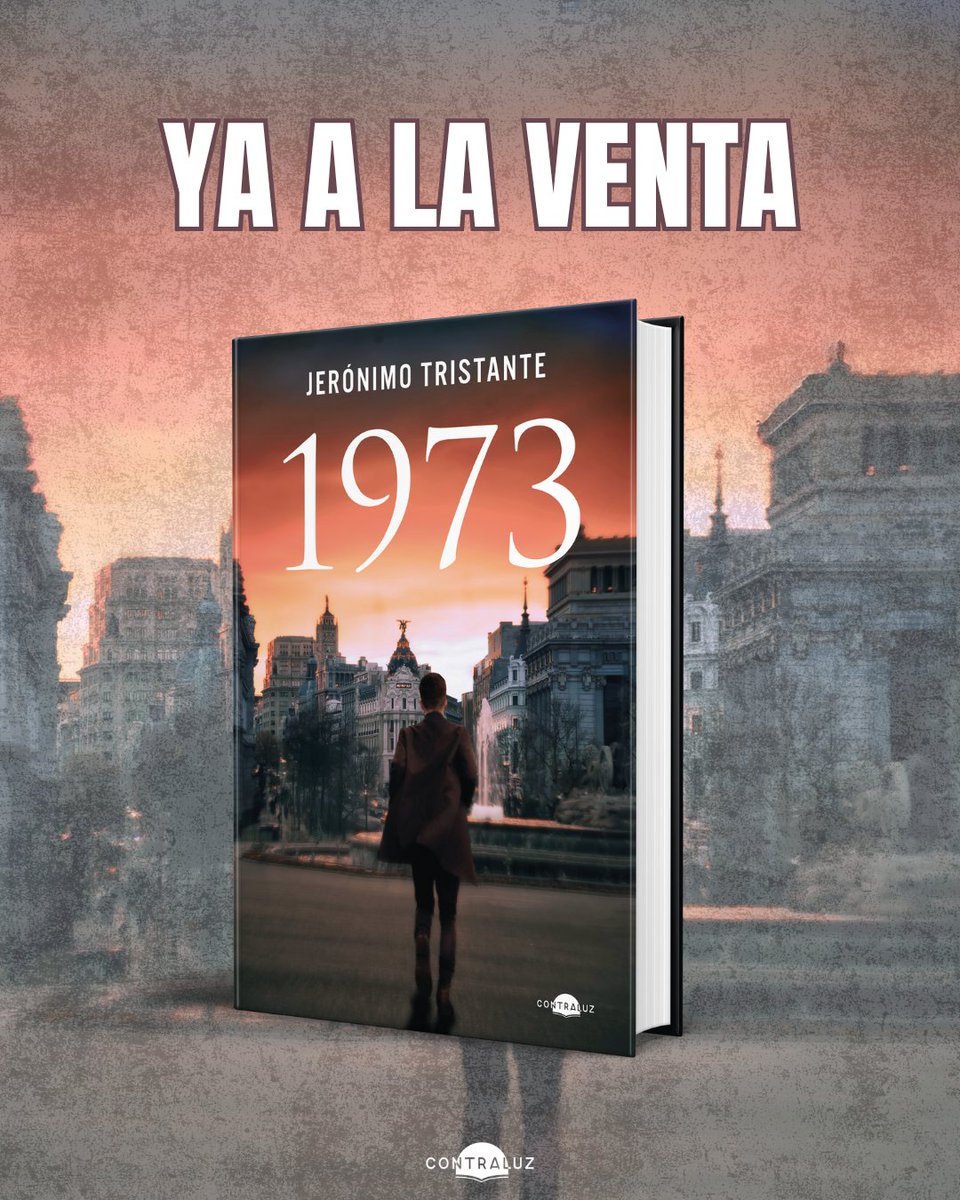 🕵️‍♂️ YA A LA VENTA  🕵️‍♂️
«1973», de Jerónimo Tristante ya está disponible en todos los puntos de venta habituales (tanto online como físicos).
¡Corre a por tu ejemplar y no te pierdas este thriller histórico trepidante!