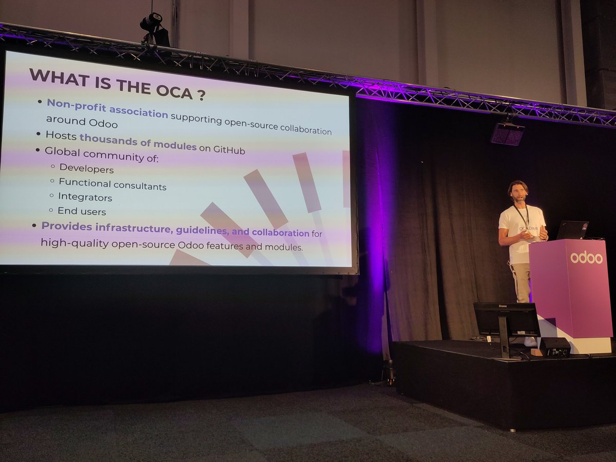 What's the #OCA now live at #OdooXp 2025 edition!