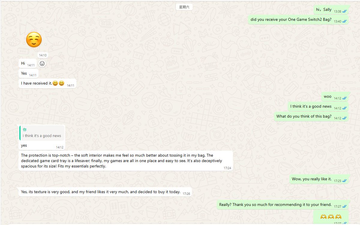 Ambitful1's tweet image. Real talk from a real customer! 🗣️💬
Sally gives the 🎒 Ambitful Switch2 Bag a full review
Plus, her friend is copping one too! 👯‍♀️
Protect your gear in style. 👇

ambitful.shop/products/ambit…

#Switch #GamingAccessories #GameStorage #GamerGear #PortableGaming #WhatsInMyBag #Ambitful