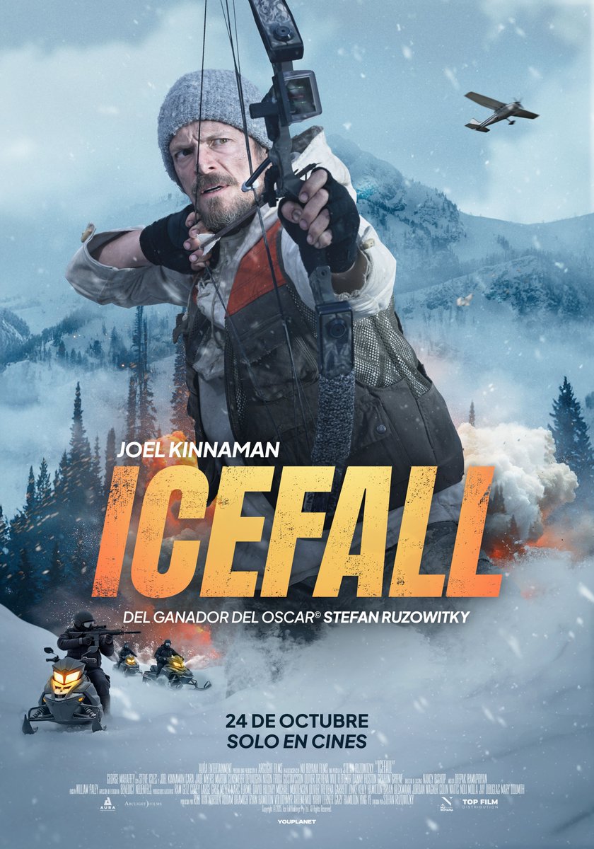 ypdistribution's tweet image. Os presentamos el póster de ICEFALL. El thriller de acción y supervivencia con Joel Kinnaman que llega el 24 de octubre.

Un descenso implacable hacia los límites de la resistencia física y moral.

De Stefan Ruzowitzky, ganador del Oscar ✨

#Icefall
24 DE OCTUBRE SOLO EN CINES