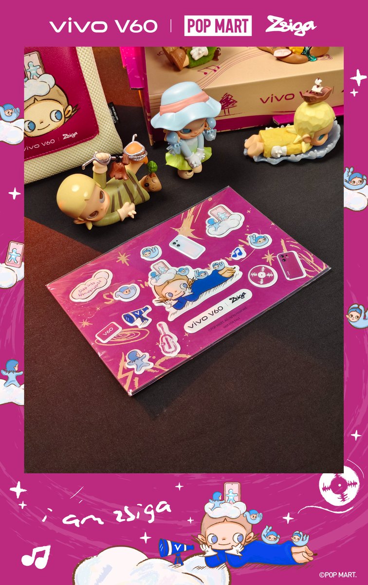 Soya_Cincau's tweet image. The vivo V60 × POP MART Zsiga Gift Box set was included with the vivo V60 pre-order in Malaysia and features exclusive POP MART Zsiga collectibles and accessories.

#vivoV60 #SnapIntoYourVibe #ZEISSPortraitSoPro #StepIntoWonderland #vivoMalaysia #ad