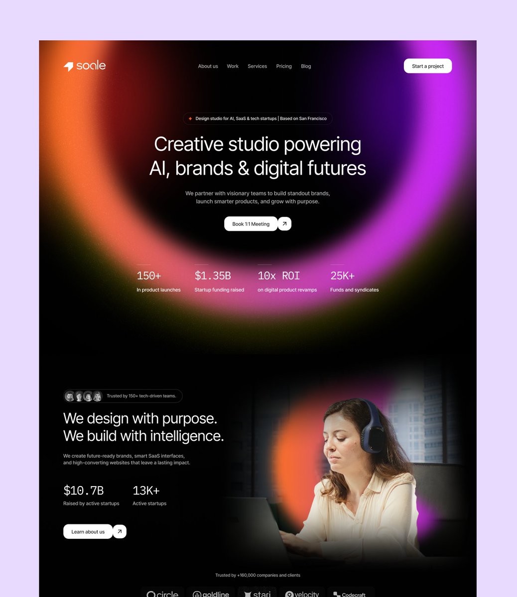 maheshflowcub's tweet image. Just launched Soale — our new premium Webflow template for agencies and portfolios 🎉

⚡ Clean and modern design
⚡ Fast and conversion-ready
🥇 Exceptional rating from Webflow team

Check it out here: flowcub.com/templates/soal…

#Webflow #Flowcub #TemplateLaunch