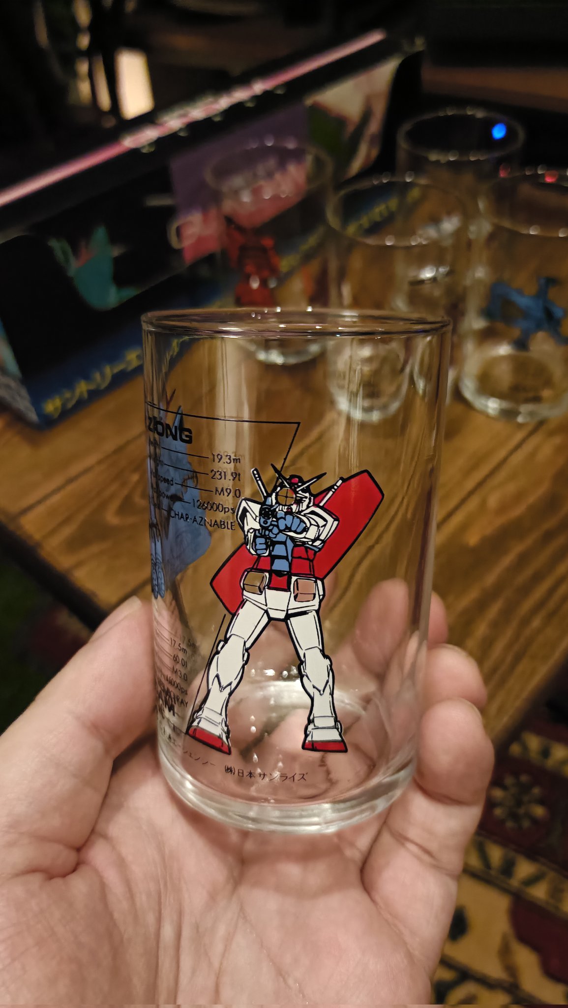 レア 昭和レトロ ガンダム グラス Yahoo!オークション -「サントリー ガンダムグラス
