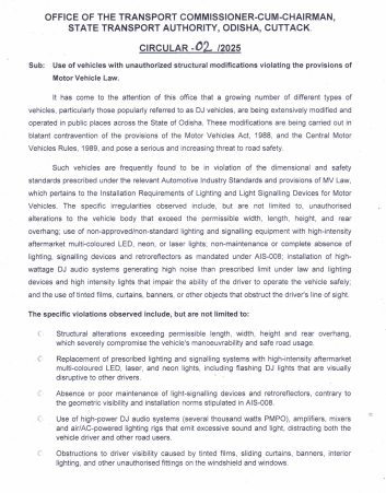 🚫#DJBan in #Odisha is NOT the solution — Regulation is!
A thread. 
Instead of destroying an entire industry &amp; lakhs of livelihoods, Govt. should bring  proper guidelines for vehicle modification:
<a href="/STAOdisha/">State Transport Authority, Odisha</a>