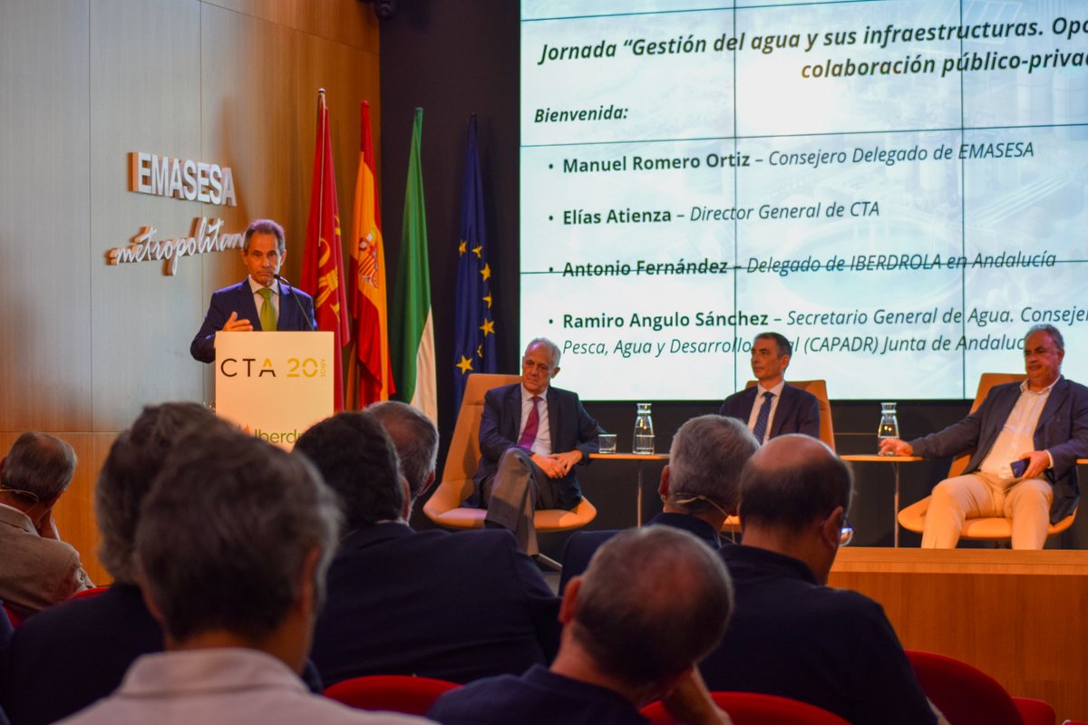💧 La semana pasada celebramos en la sede de <a href="/emasesa/">emasesa</a>  una jornada organizada por CTA e <a href="/iberdrola/">Iberdrola</a>  para impulsar la colaboración público-privada en la gestión del agua y sus infraestructuras.

🤝 El encuentro reunió a administraciones, operadores públicos y empresas tecnológicas