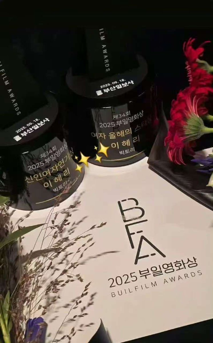 🎉 Congratulations to Hyeri on winning Best New Actress Award AND Popularity Award at Buil Film Awards 2025! 🏆

This double win is proof of your incredible talent and hard work. 🌟 

We will always be with you! 💖

#HYERIXBFA2025 
#BuilFilmAwards2025 
#부일영화상 
#LeeHyeri