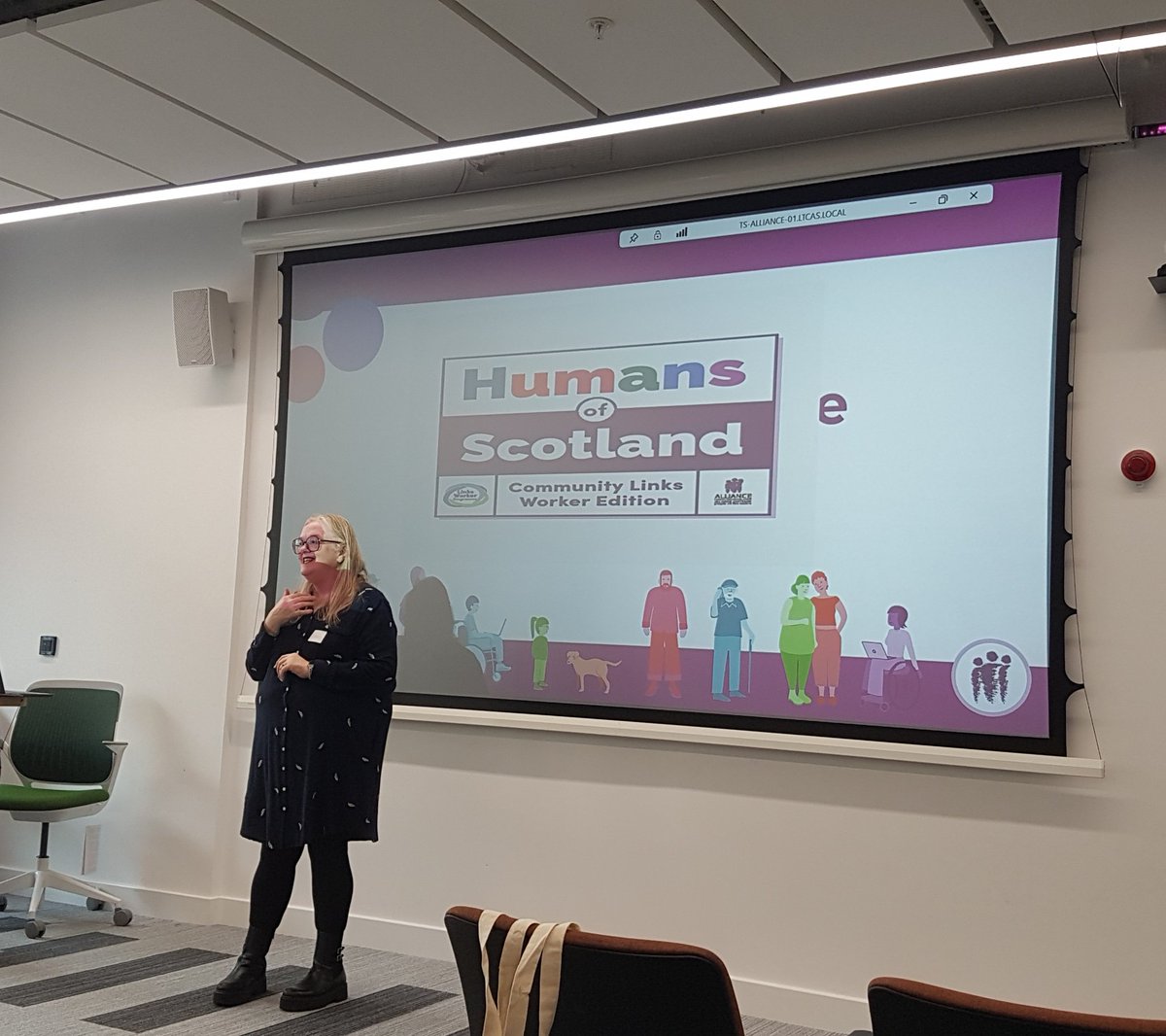 Great to be with <a href="/ALLIANCEScot/">The ALLIANCE</a> to hear more about their fantastic work and Humans of Scotland publication sharing stories from CLWs and the support they provide. <a href="/Rmakeslinks/">Roseann Logan</a> <a href="/MareeToddMSP/">Maree Todd</a> <a href="/neilcgray/">Neil Gray MSP</a> <a href="/VHSComms/">Voluntary Health Scotland</a> <a href="/deependgp/">Deep End GP Scotland</a> <a href="/RCGPScotland/">RCGP Scotland</a>
