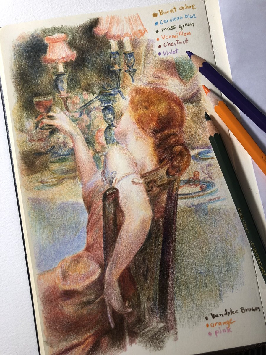 Kd_natty's tweet photo. ขอฝากงานวาดมือล้วนด้วยนะคะ ✨💖🙏

#สีไม้ https://t.co/IgxjzSyseE