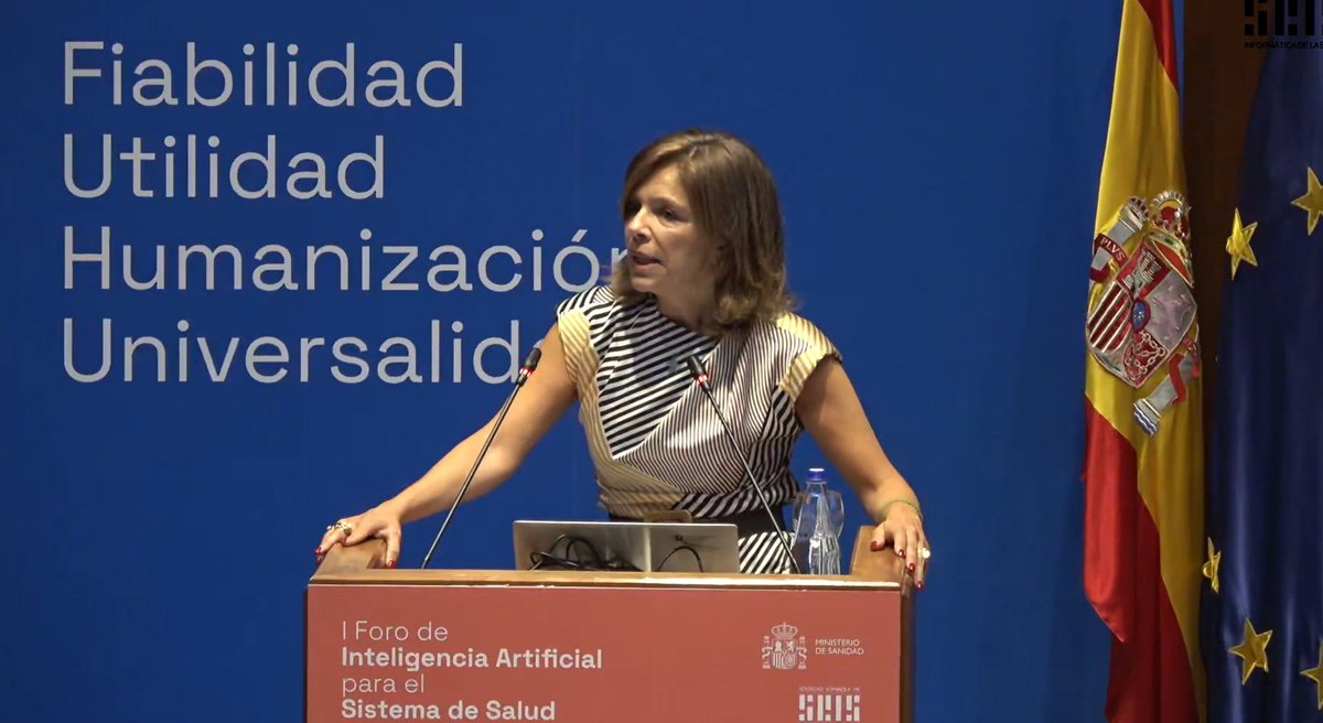 idisalud's tweet image. Finaliza la intervención de @mvillanuevafer en el #Foroiasalud25 de @sanidadgob y @SEISeSalud indicando que “@idisalud impulsa el Espacio de Datos de la Sanidad Privada (#EDSP), una iniciativa alineada con el Reglamento Europeo del Espacio de Datos Sanitarios (#EEDS) que integra…