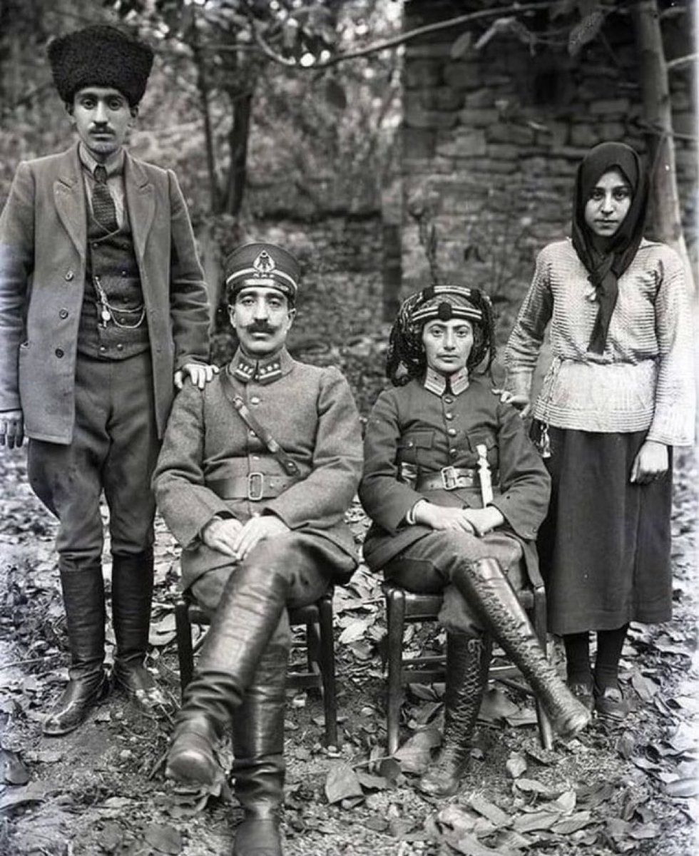 Kurtuluş Savaşı’nın kadın kahramanlarından olan Üsteğmen Fatma Seher (Kara Fatma) Hanım’ın fotoğrafı.