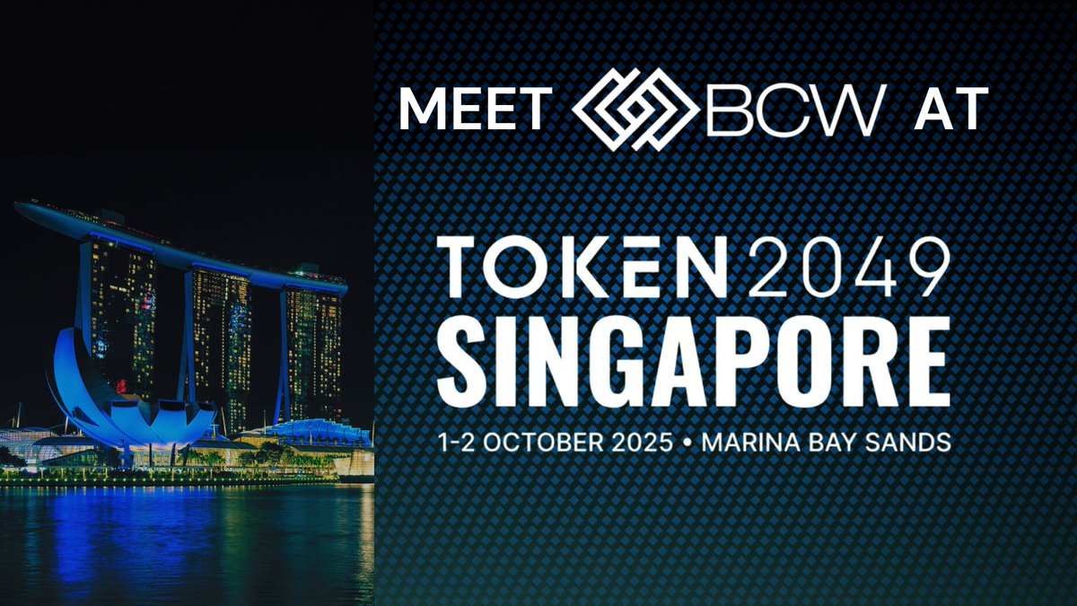 The countdown to <a href="/token2049/">TOKEN2049</a>  is on!
BCW is thrilled to announce we'll be attending in Singapore. We're looking forward to connecting with the innovators and leaders shaping the future of Web3, Cloud &amp; AI

If you'll be there and want to connect, reach out to us!