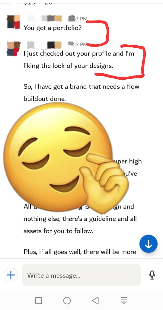 Initially, he asked for my portfolio, but didn't see the need to have it after checking my profile on LinkedIn. 

I think It's safe to say that your digital assets is far greater than your CV and portfolios.

#freelancer #emailmarketing #emaildesign