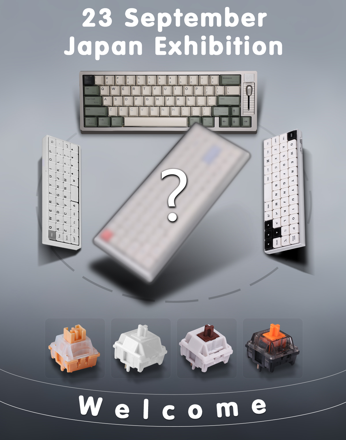 chosfox Geonix rev.2 ホワイト リニア The tiniest keyboard I've