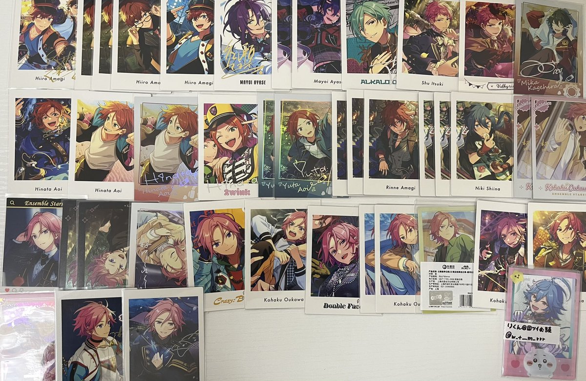 w_t__m_rrr's tweet image. 【交換】あんスタ ぱしゃっつ ぱしゃこれ 紙類 中国  

譲：英智.桃李.スバル.真緒.鉄虎.千秋.奏汰.忍.一彩.マヨイ.巽.宗.みか.ひなた.ゆうた.燐音.ニキ.こはく.薫.アドニス.友也.創.光.なずな.敬人.紅郎.颯馬.斑.司.レオ.瀬名.凛月.嵐.夏目.宙

求：ライカ

手渡し郵送可。
→