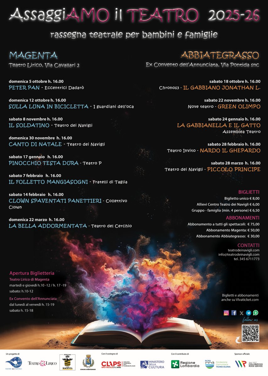 Un’occasione speciale per tutta la famiglia: ridere, emozionarsi e crescere insieme.

Info e biglietti:

teatrodeinavigli.com

info@teatrodeinavigli.com
3456711773