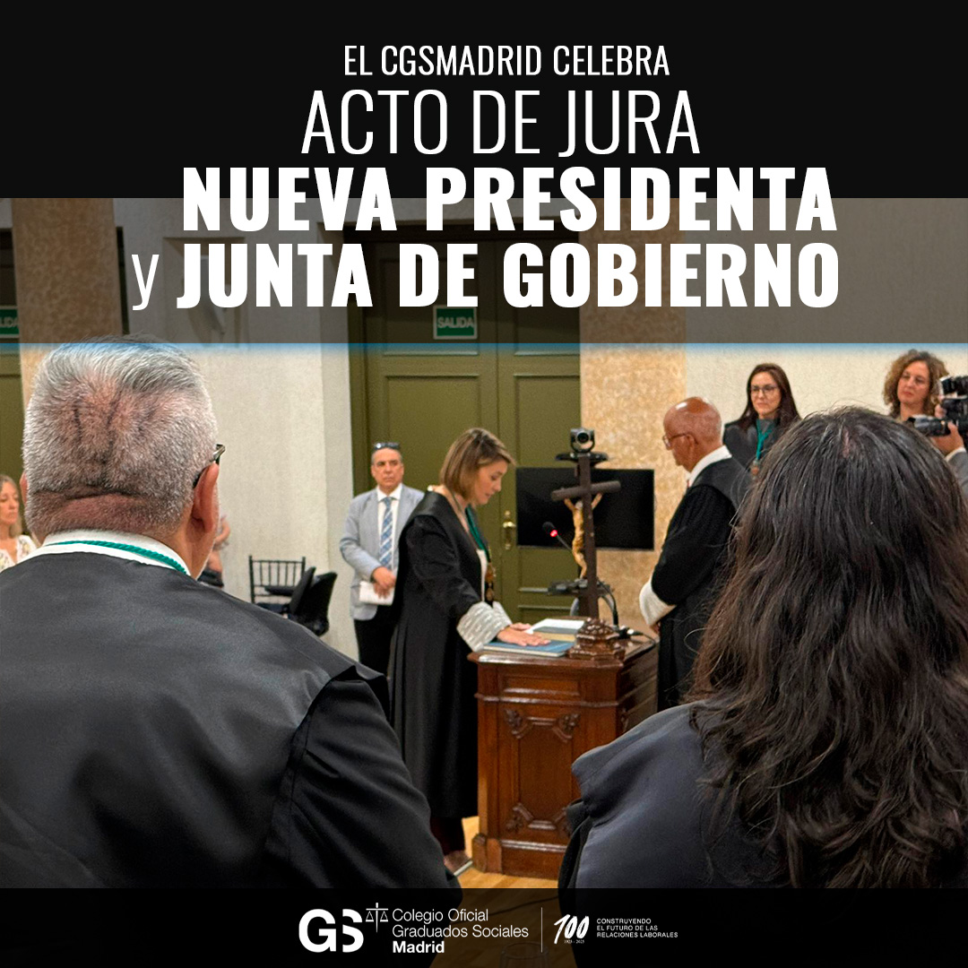 Hoy, 18 de septiembre, el CGSMADRID celebra el Acto de Jura de la nueva Presidenta y de la Junta de Gobierno.

Agradecemos la asistencia de representantes del ámbito judicial, académico e institucional que nos acompañaron en este día histórico.

#ActoDeJuraPresidenciaMadrid