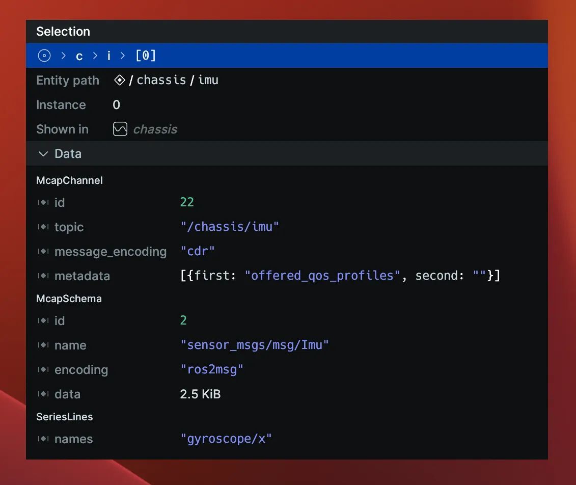 Syntax highlighting is something we all love from our code editors - now we’ve got it in Rerun data frames and selection panels!

We’ve got different colors - according to the data type! 🟪🟩