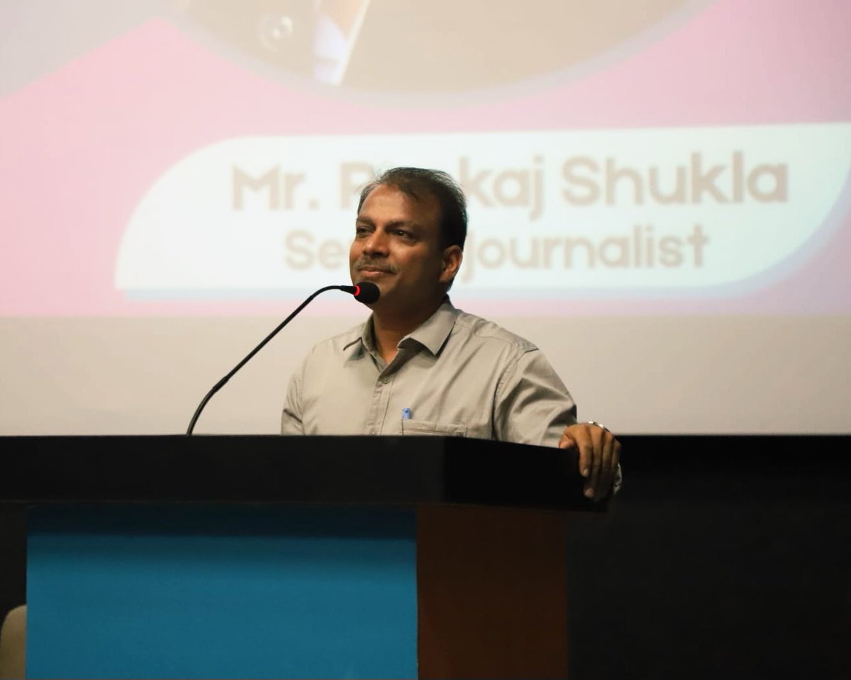 pankajparimal's tweet photo. On September 16, I engaged with media students at the Jagran School of Journalism for International Day of Democracy. I spoke on the role of the media in strengthening democracy and encouraging youth voting. Kudos to Dr. Debarati Dhar for bringing us together. https://t.co/8VkKUE1Mdd
